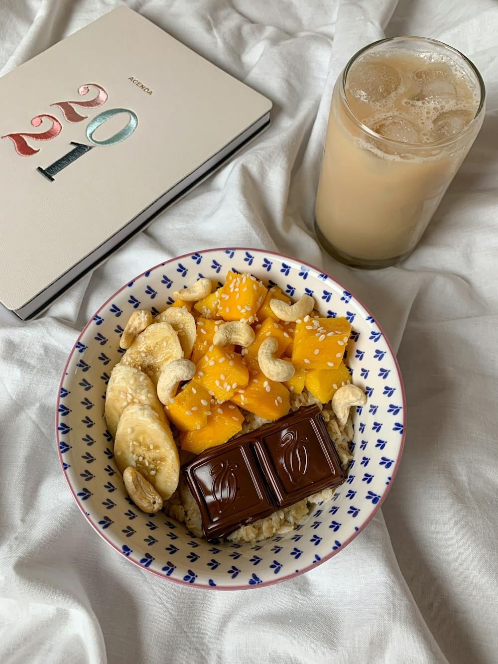 Oatmeal with Date Syrup and Nuts