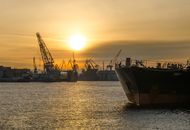 A Port during Sunset