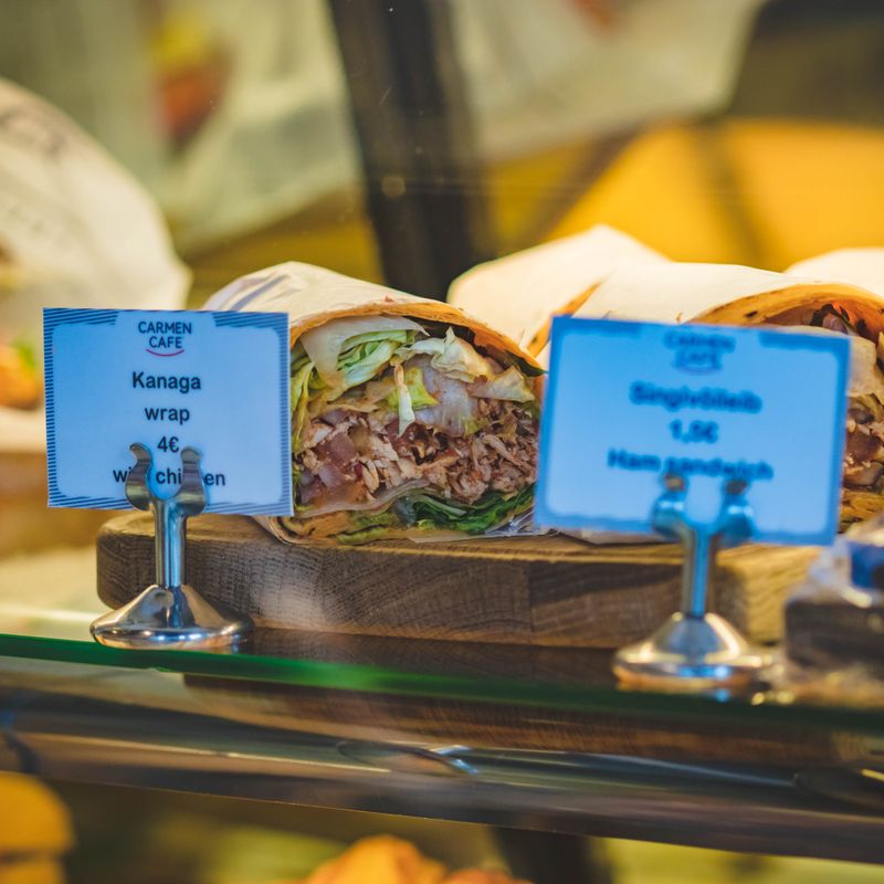 Lebanese Pomegranate Chicken Wrap