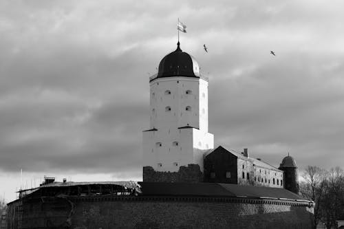 Δωρεάν στοκ φωτογραφιών με ασπρόμαυρο, κάστρο vborg, κτήριο