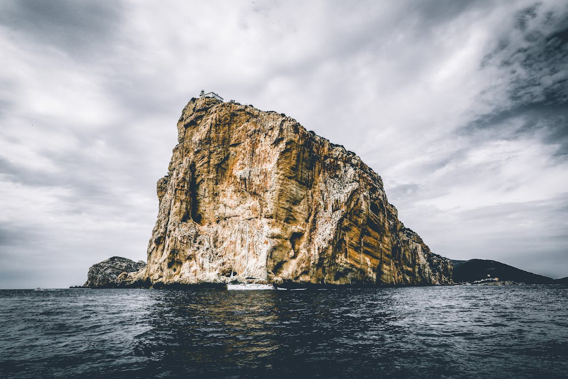 Landscape Photography of Gray Rock Formation