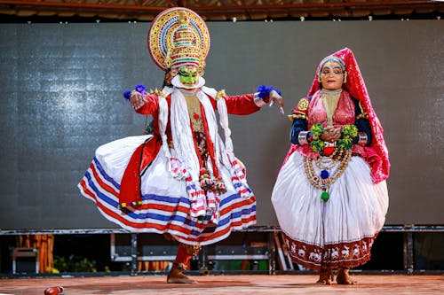 Performers in a Traditional Kerala Dance