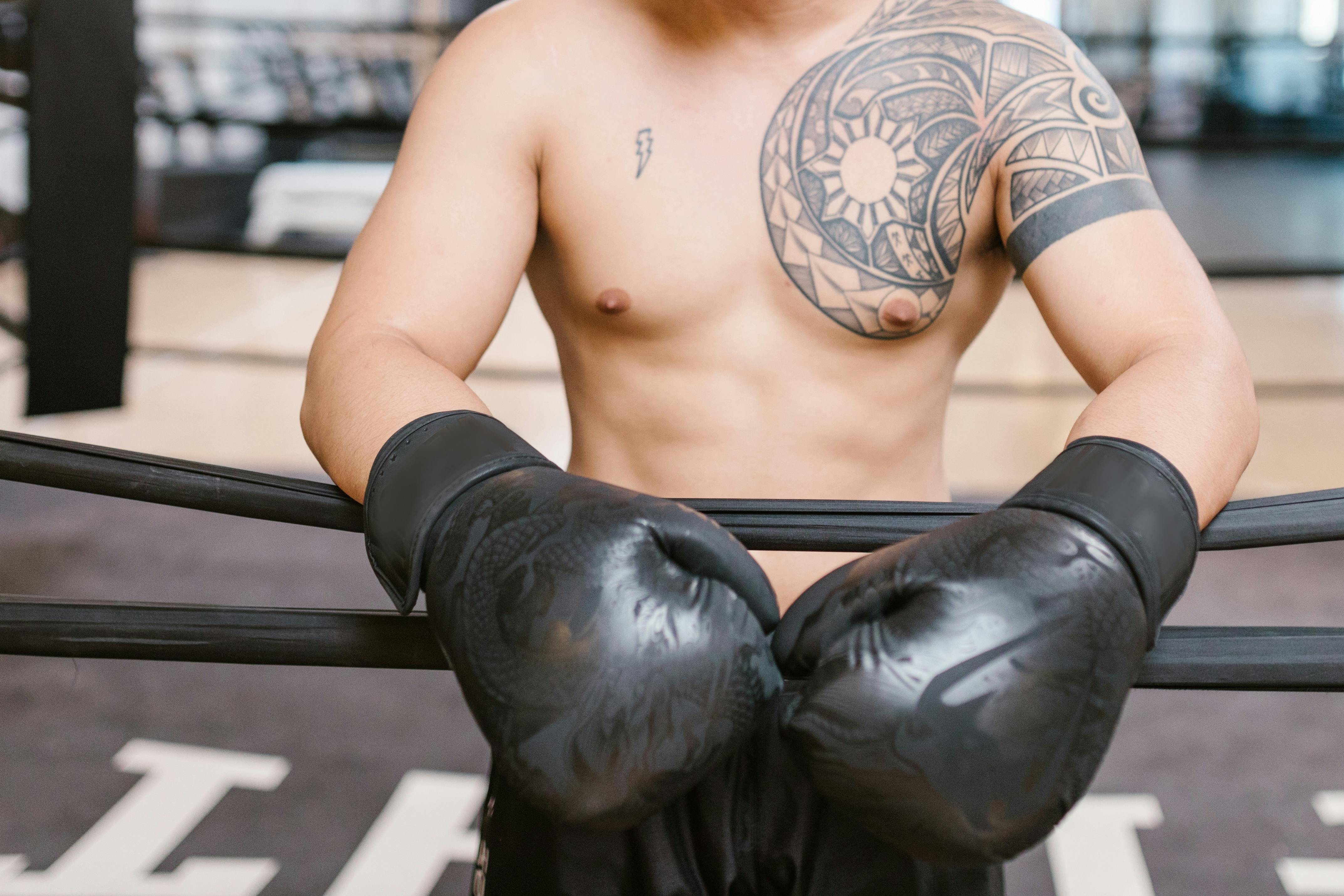 Old school boxing gloves tattoo by ovumink on DeviantArt