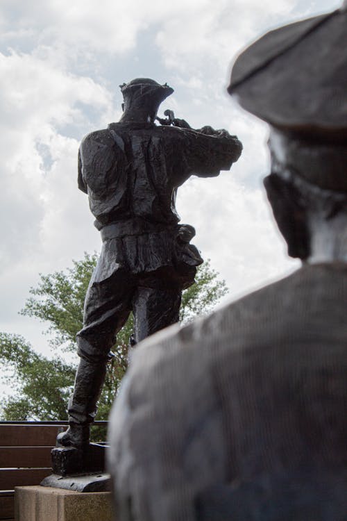 Bronze Soldiers Statues Outdoors