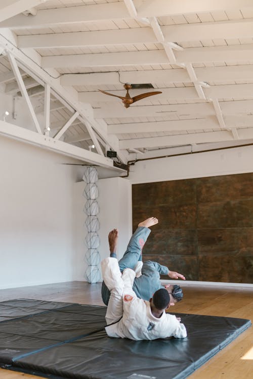 Two Men Doing a Kung Fu