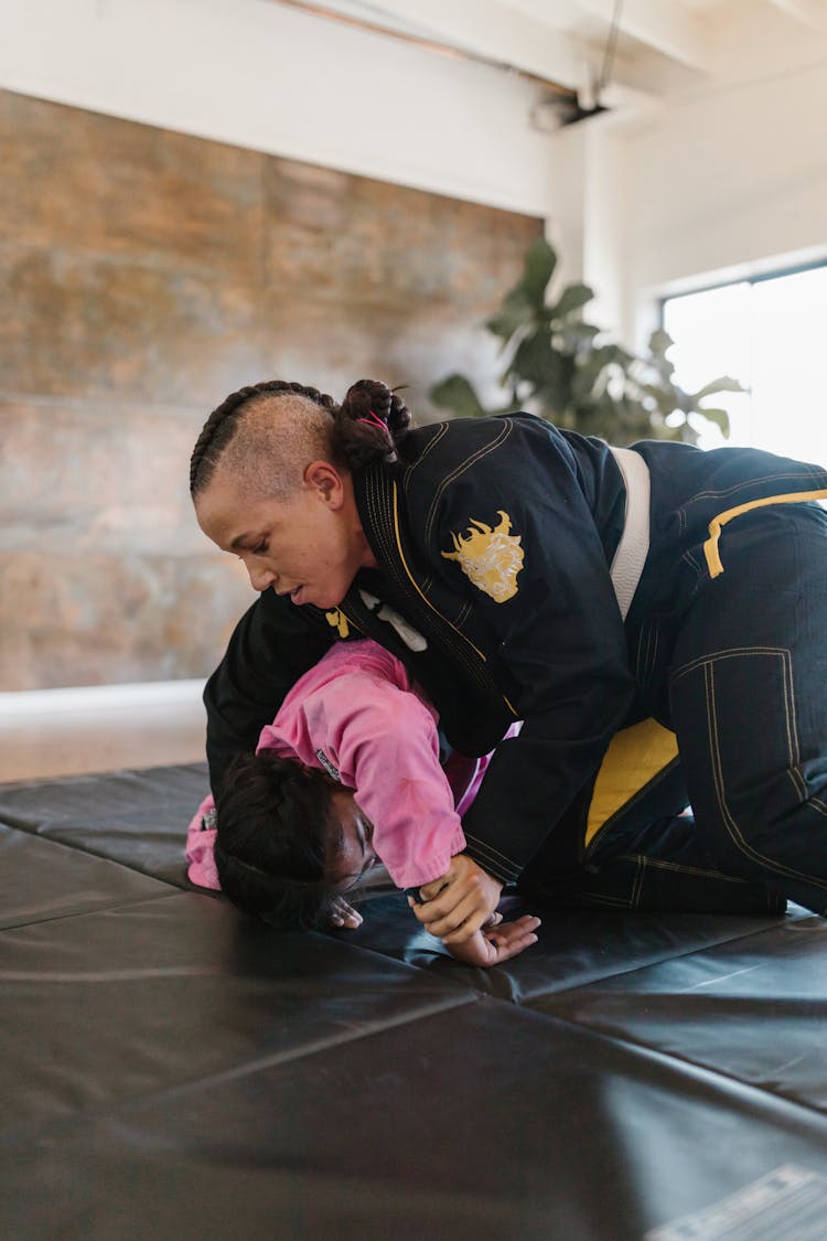 Two Martial Artists Fighting Each Other