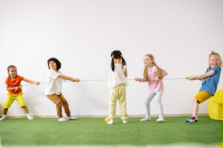 Children Playing Tug Of War