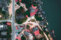Aerial View of City Buildings