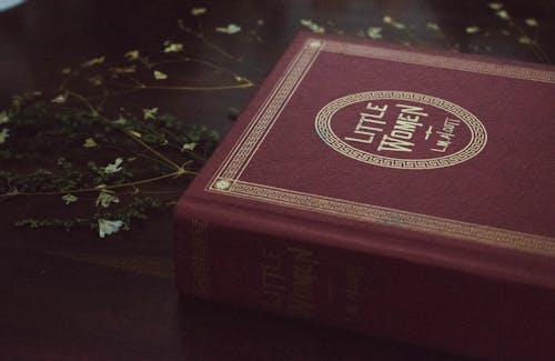 Close-up of a Red Book