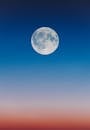 Full Moon on a Blue Sky