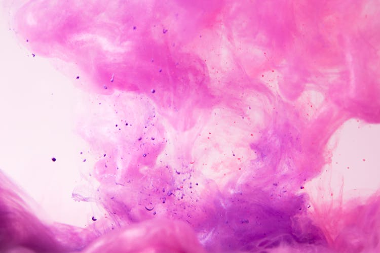 Pink Ink Mixed With Water