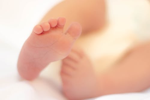 Free Baby's Right Foot in Macro Photograph Stock Photo