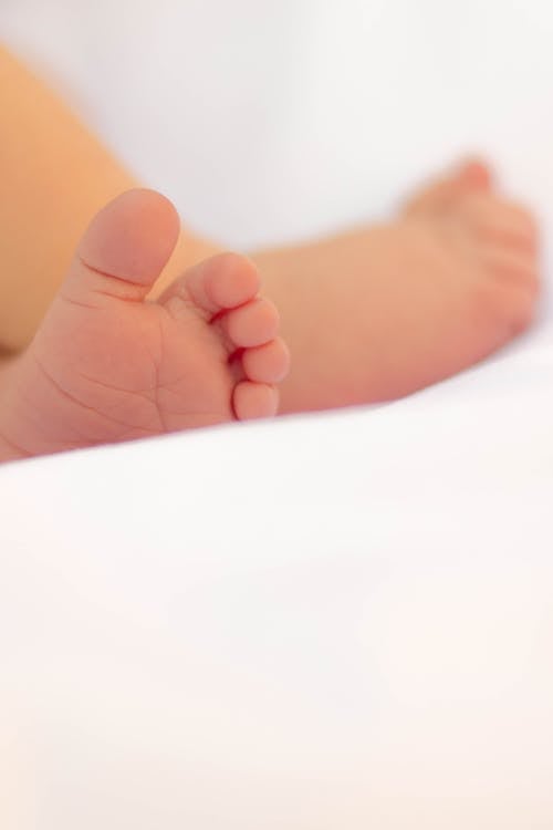 Free Baby's Feet Macro Photography Stock Photo