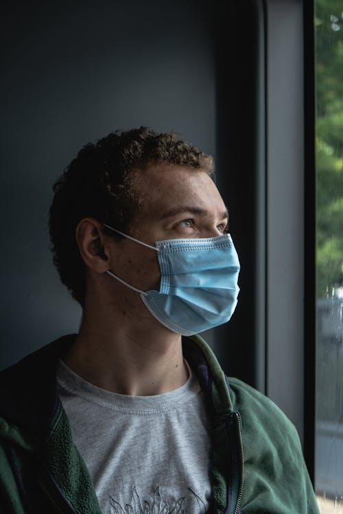 Free Photo of a Man Wearing Face Mask Stock Photo