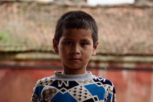 Headshot of a Child Looking at Camera