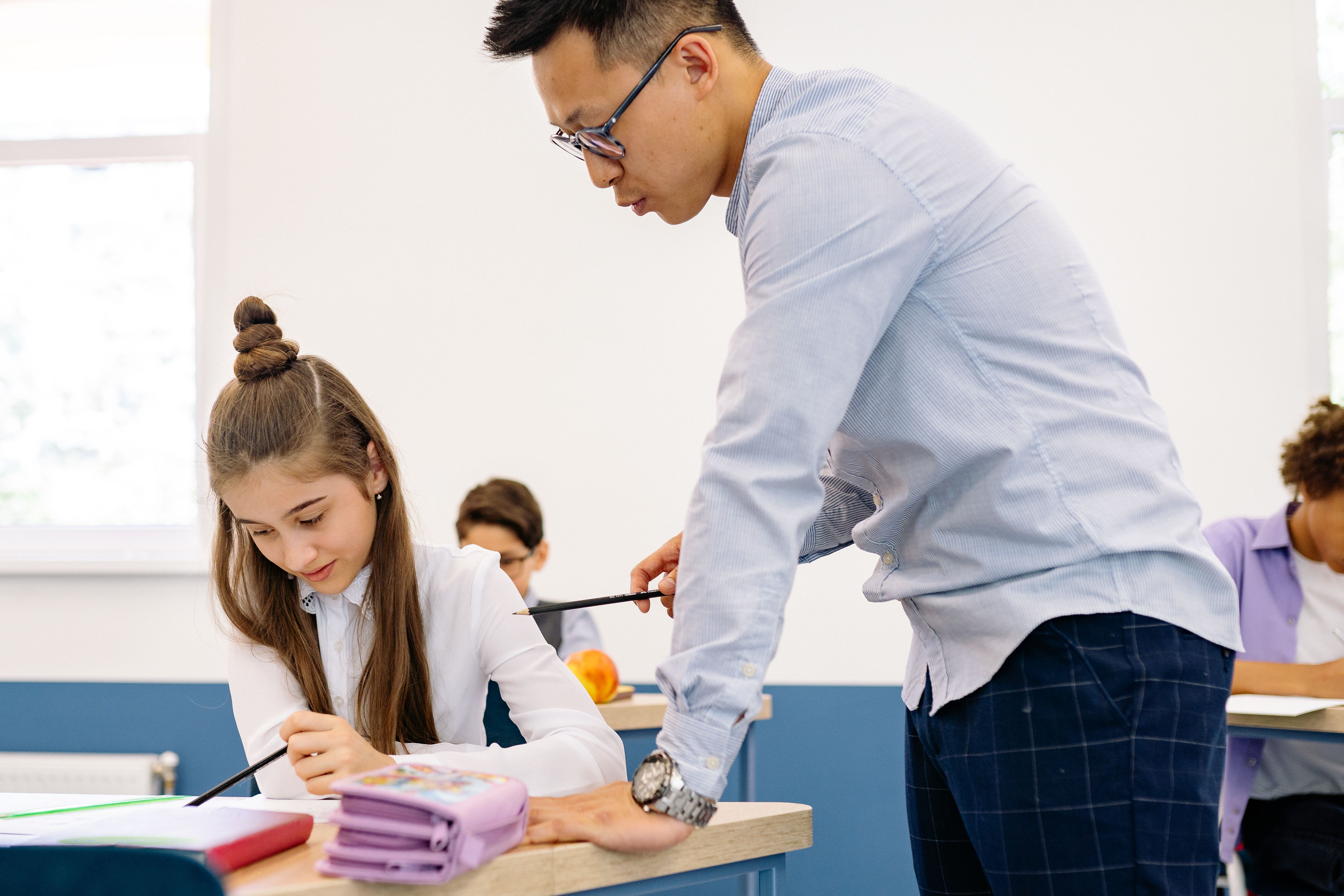 Profissional a aplicar o Protocolo RISE em contexto académico