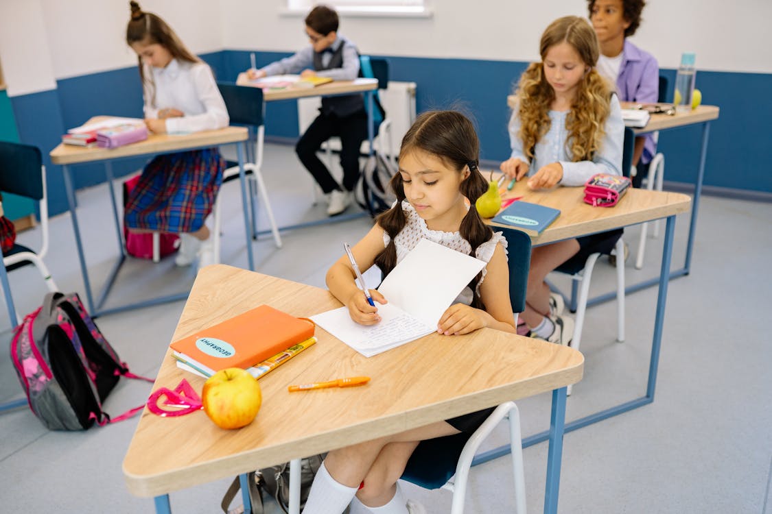 Students Sitting in the Classroom 