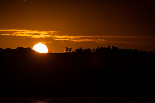 ゴールド, ダーク, 夕日の無料の写真素材