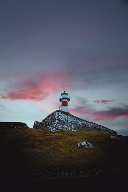 Low Angle Shot of Lighthouse