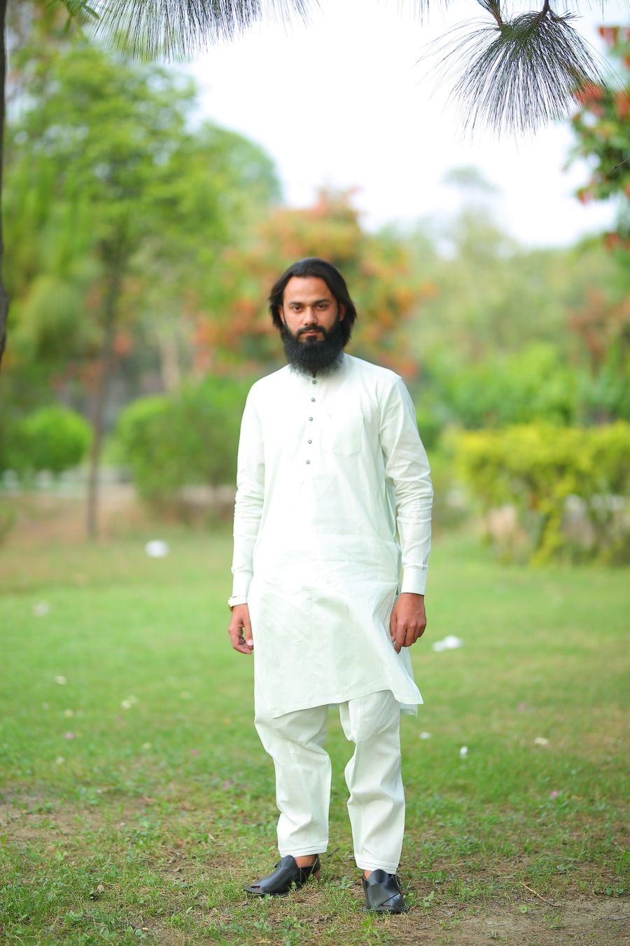 White Kurta Pyjama