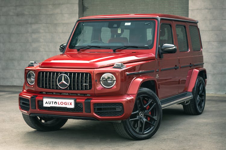 Red Mercedes Benz G Class