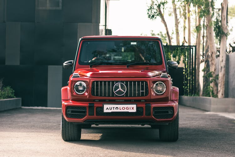 Red Mercedes G Class