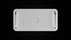 Silver Iphone 6 on White Background