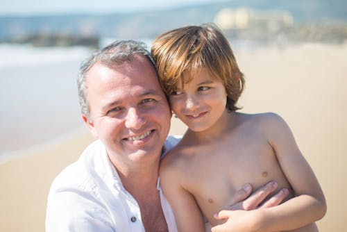 Free Photo of Man and a Boy Stock Photo