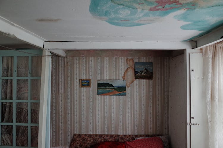 Paintings On The Wall Of An Old Room