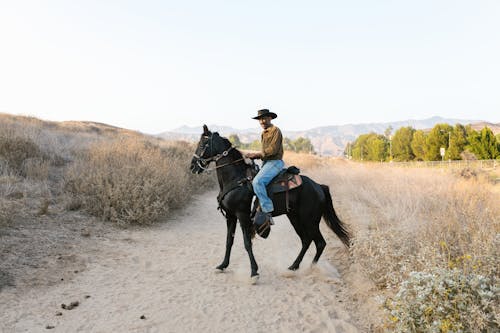 A Man Riding a Horse 