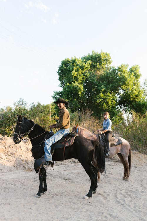 grátis Foto profissional grátis de animais, caubói, cavalos Foto profissional