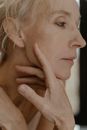 Elderly Woman's Side Profile