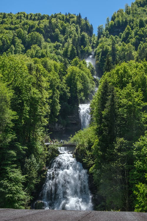 Kostnadsfri bild av flod, giessbach faller, landmärke