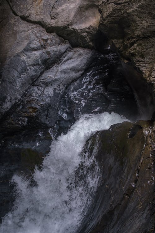 Imagine de stoc gratuită din cascadă, curent, fotografiere verticală