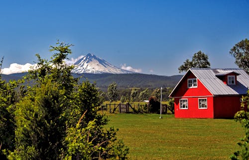 Foto stok gratis gunung berapi, rumah, rumah kayu