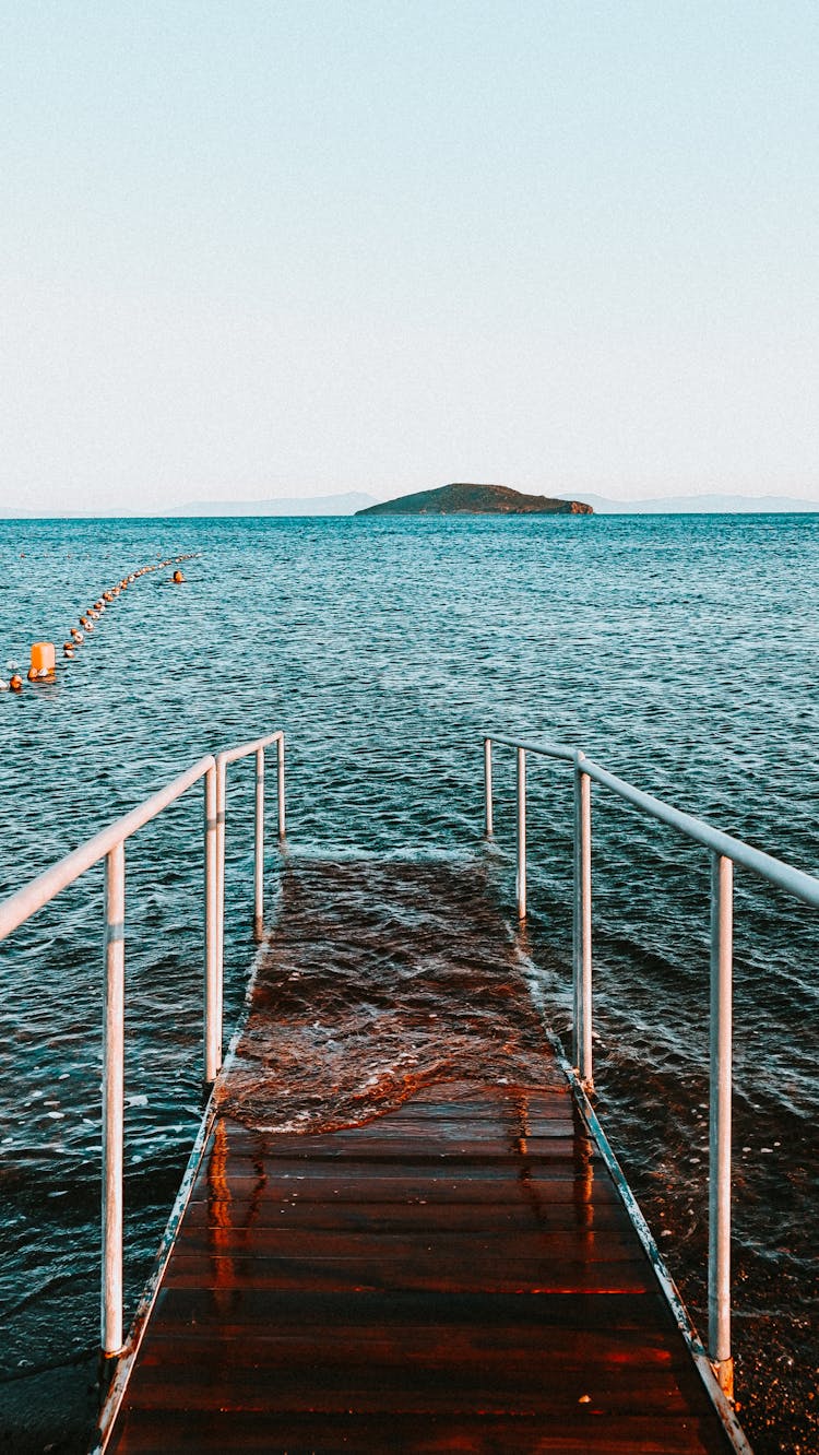 Wooden Pier Going Into Water