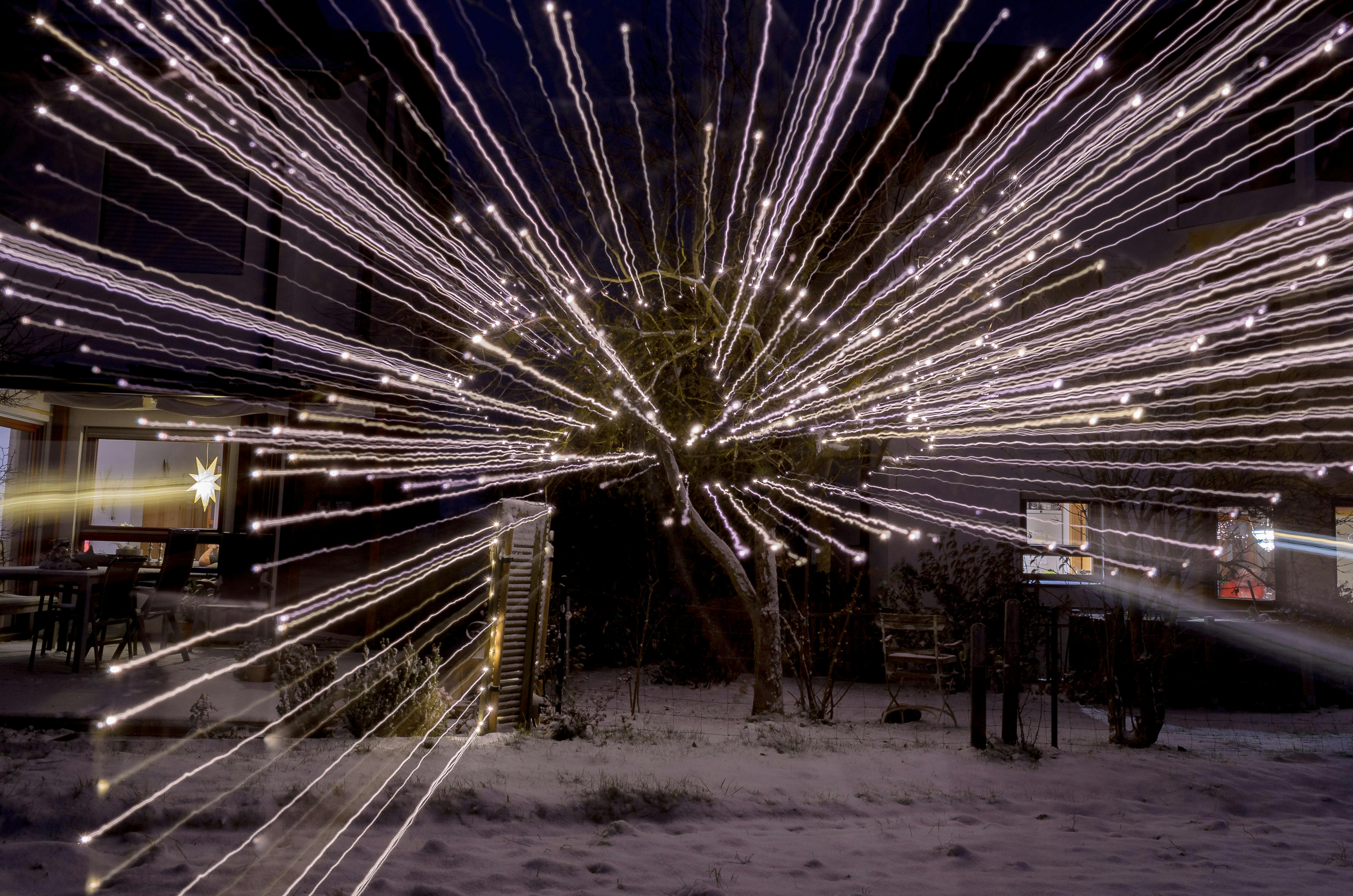 Free stock photo of christmas, string lights, zoom in