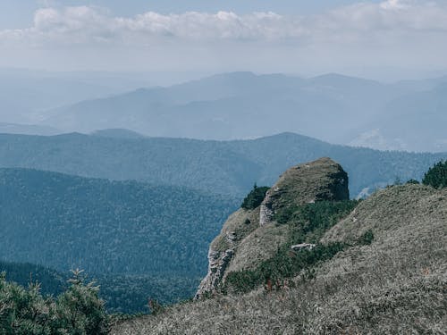 山, 山谷, 岩石形成 的 免費圖庫相片