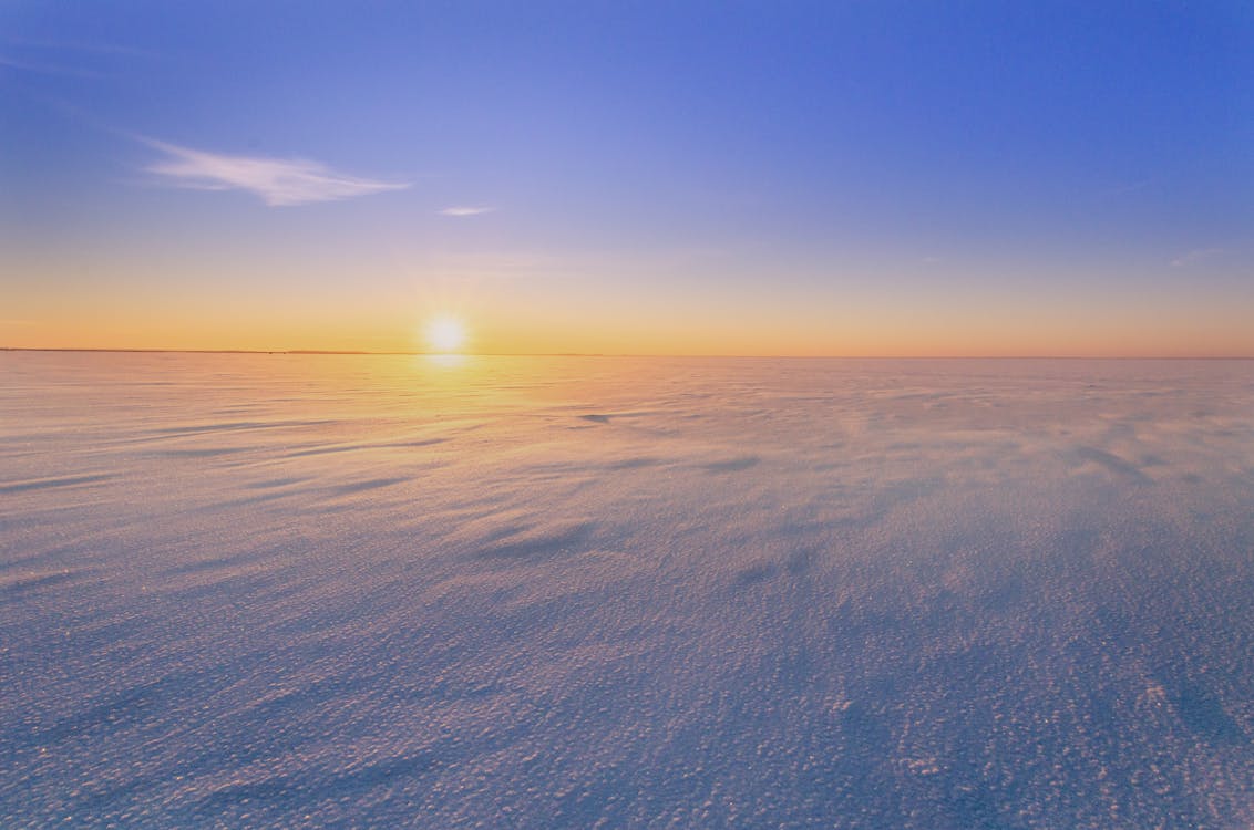 Scenic View of a Calm Sea during Sunset