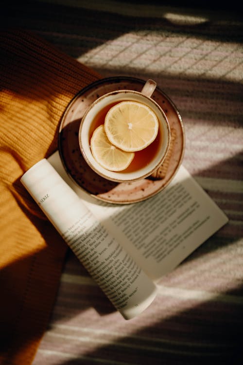 お茶, カップ＆ソーサー, 上面図の無料の写真素材