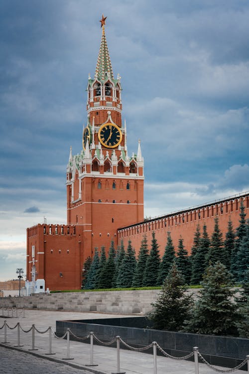 Clock Tower of Red Square Cathedral 