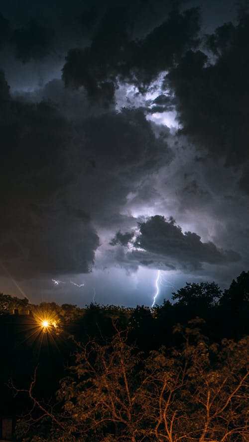 Free Lightning at Night Stock Photo
