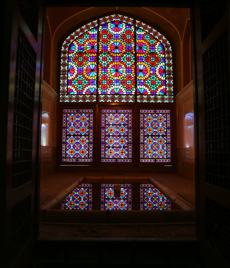 Colorful Stained Glass Mosaic Window