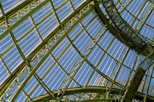 Free Glass Dome Roof of Grand Palais, Paris, France Stock Photo