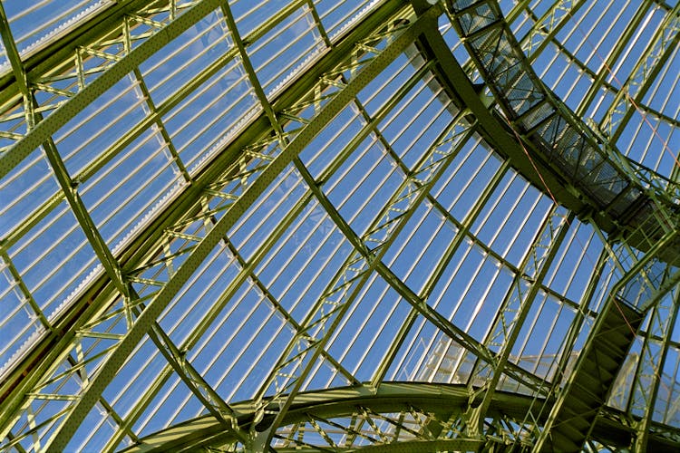 Glass Dome Roof Of Grand Palais, Paris, France