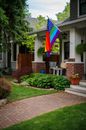 American Flag in Rainbow Colors
