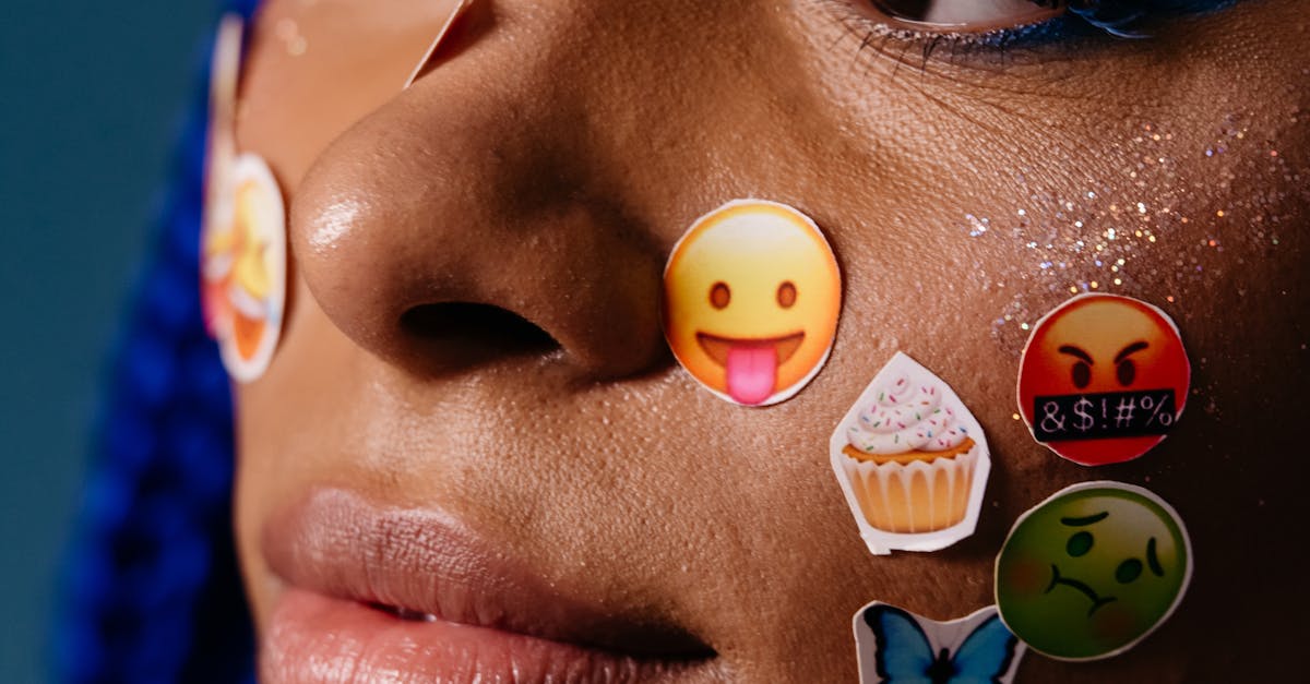 A Woman With Stickers on Her Face · Free Stock Photo