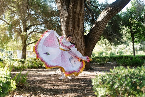 Free A Woman in Traditional Mexican Dress Stock Photo