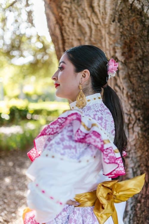 Free Woman Wearing Traditional Clothes Stock Photo