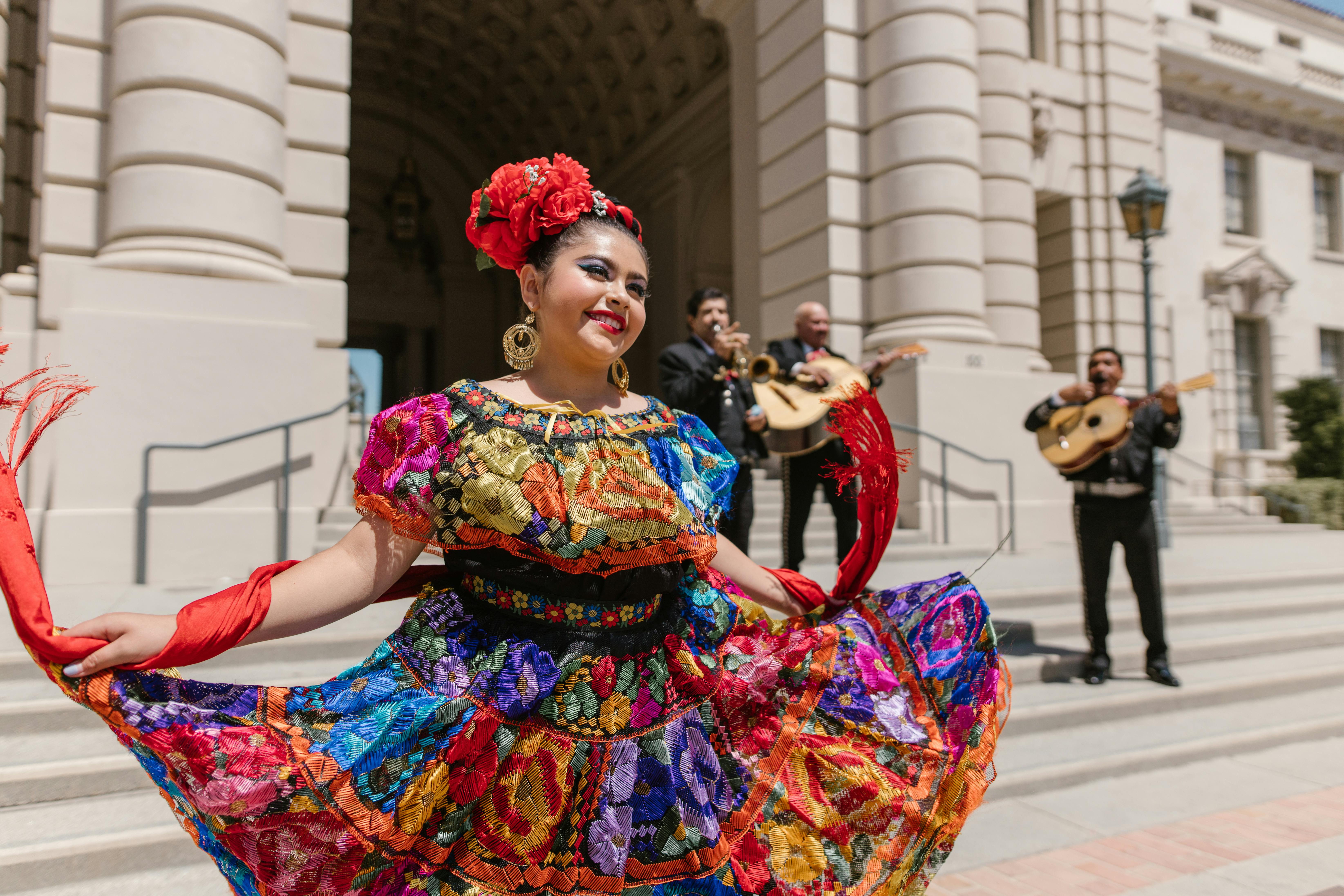 A Woman in Traditional Mexican Dress · Free Stock Photo